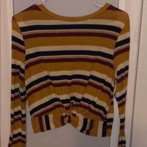 Long sleeve striped shirt